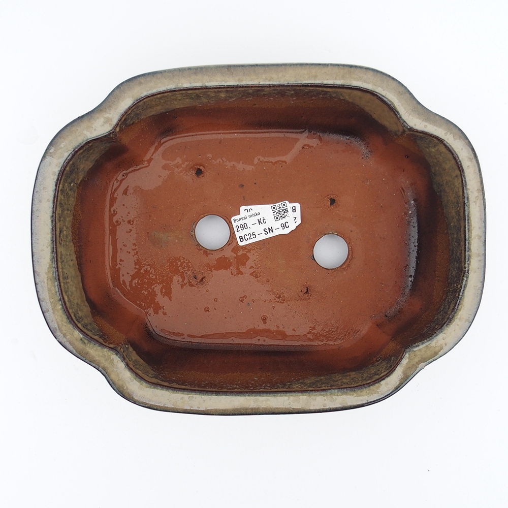 Tál 26 x 20 x 8,5 cm szürke-bézs színben