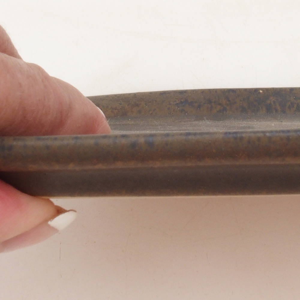 Kerámia tál H50 - 18 x 13 x 1 cm - barna