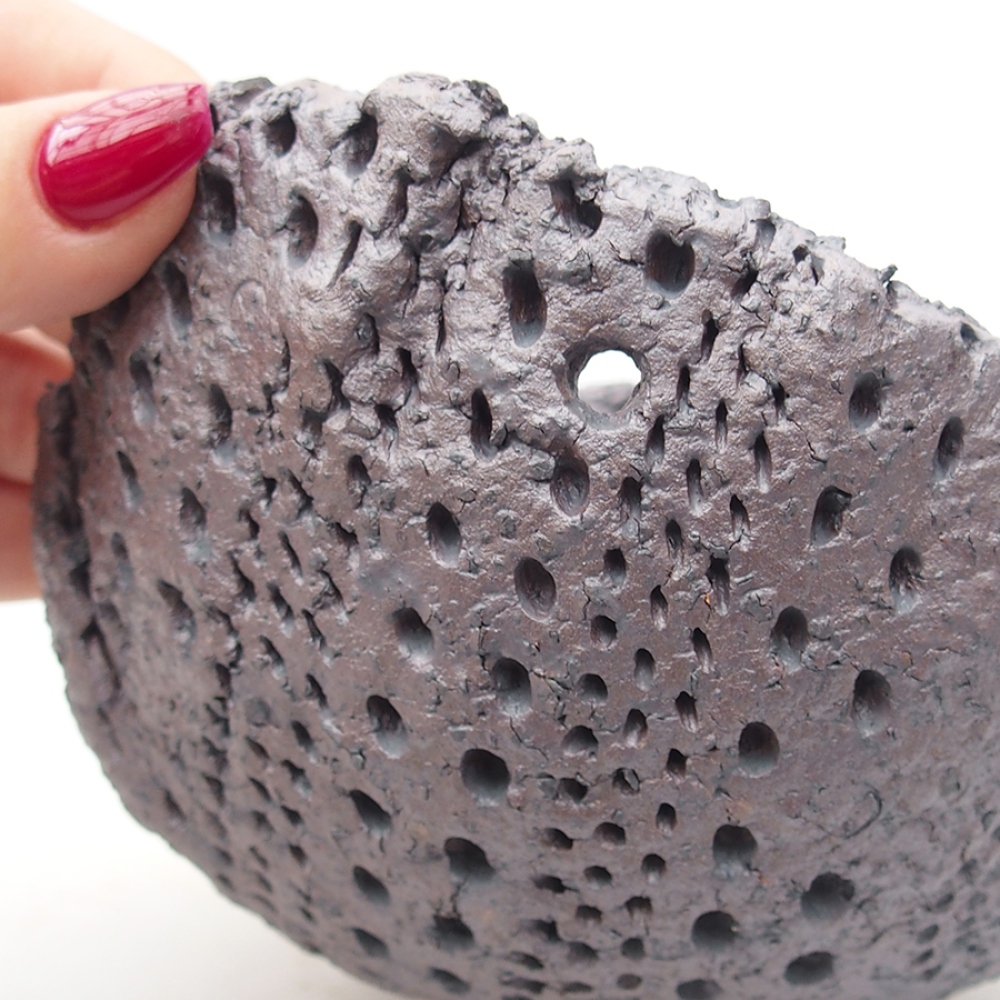 Kerámia kagyló 14 x 12,5 x 8 cm , metál színű