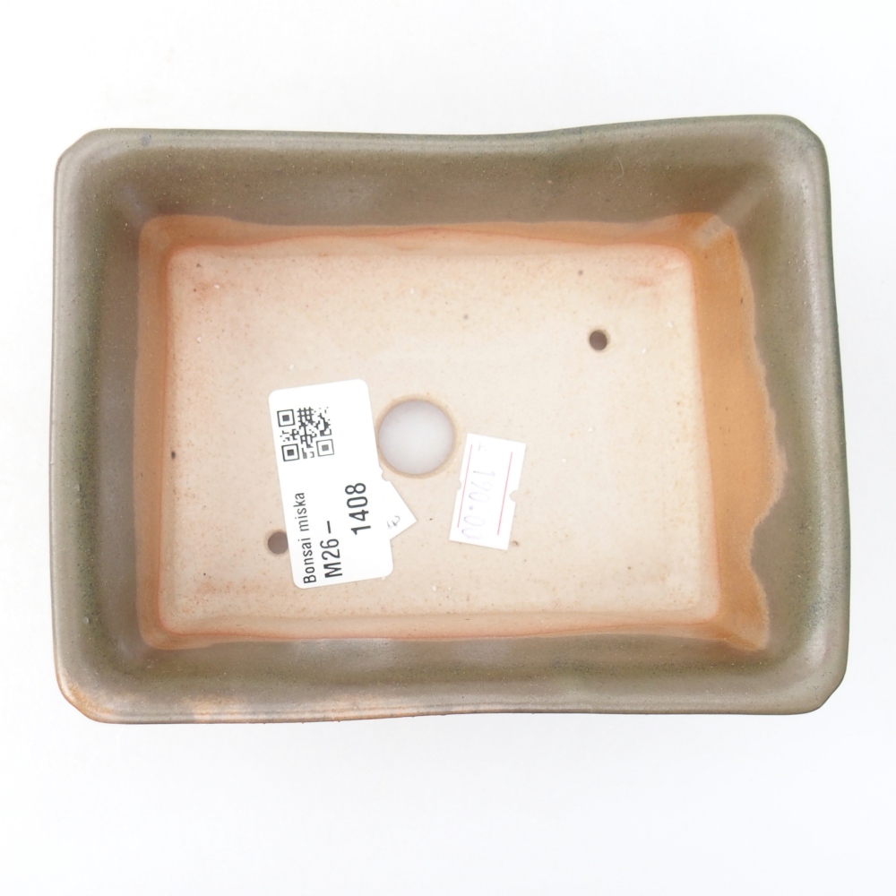 kerámia bonsai tál 13,5 x 10 x 5,5 cm, barna