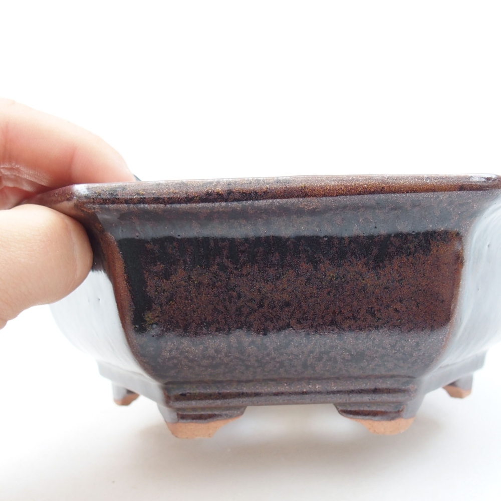 kerámia bonsai tál 22 x 17 x 5 cm, zöld