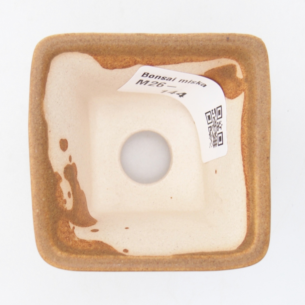 Mini bonsai tál 5,5 x 5,5 x 4 cm, barna