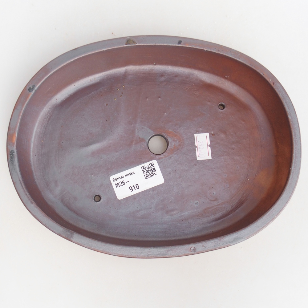 Kerámia bonsai tál 22 x 17 x 4 cm, fém színben