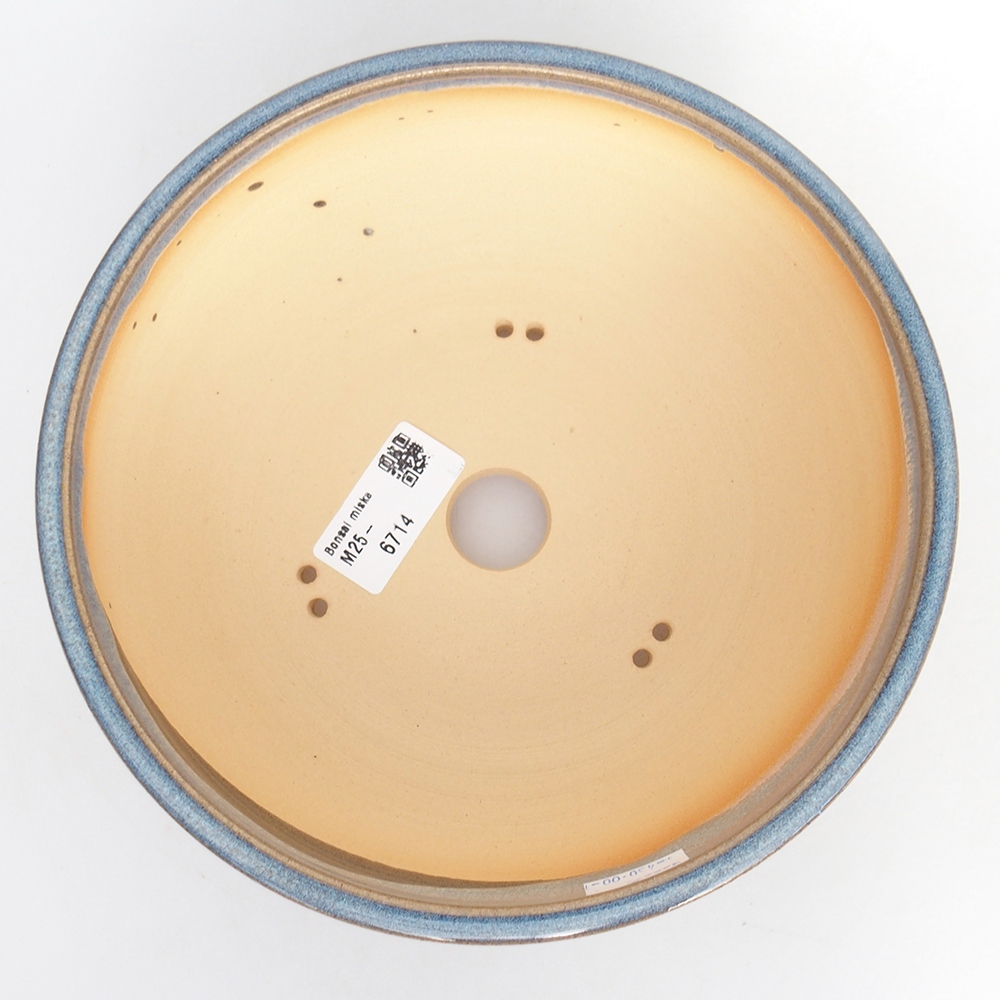 kerámia bonsai tál 19 x 19 x 7 cm, kék színben