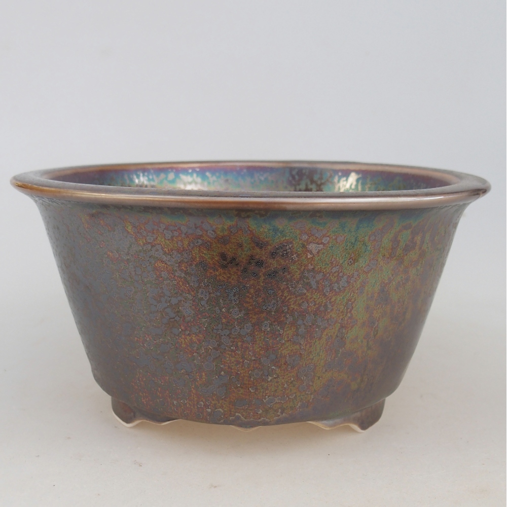 kerámia bonsai tál 16 x 16 x 8,5 cm, arany színben