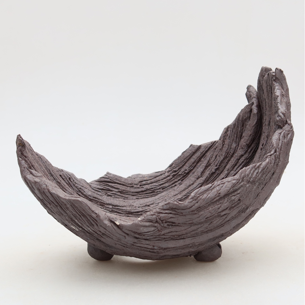 Kerámia héj  14,5 x 11 x 12 cm, barna színű