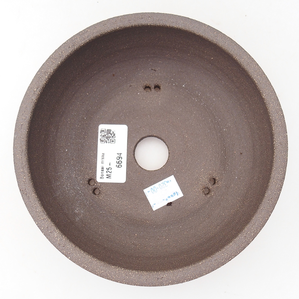 kerámia bonsai tál 16,5 x 16,5 x 6 cm, barna