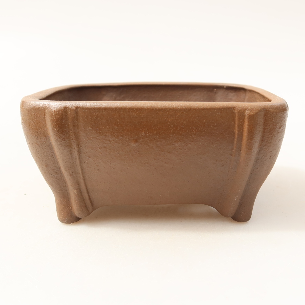 kerámia bonsai tál 10,5 x 10,5 x 4,5 cm, barna