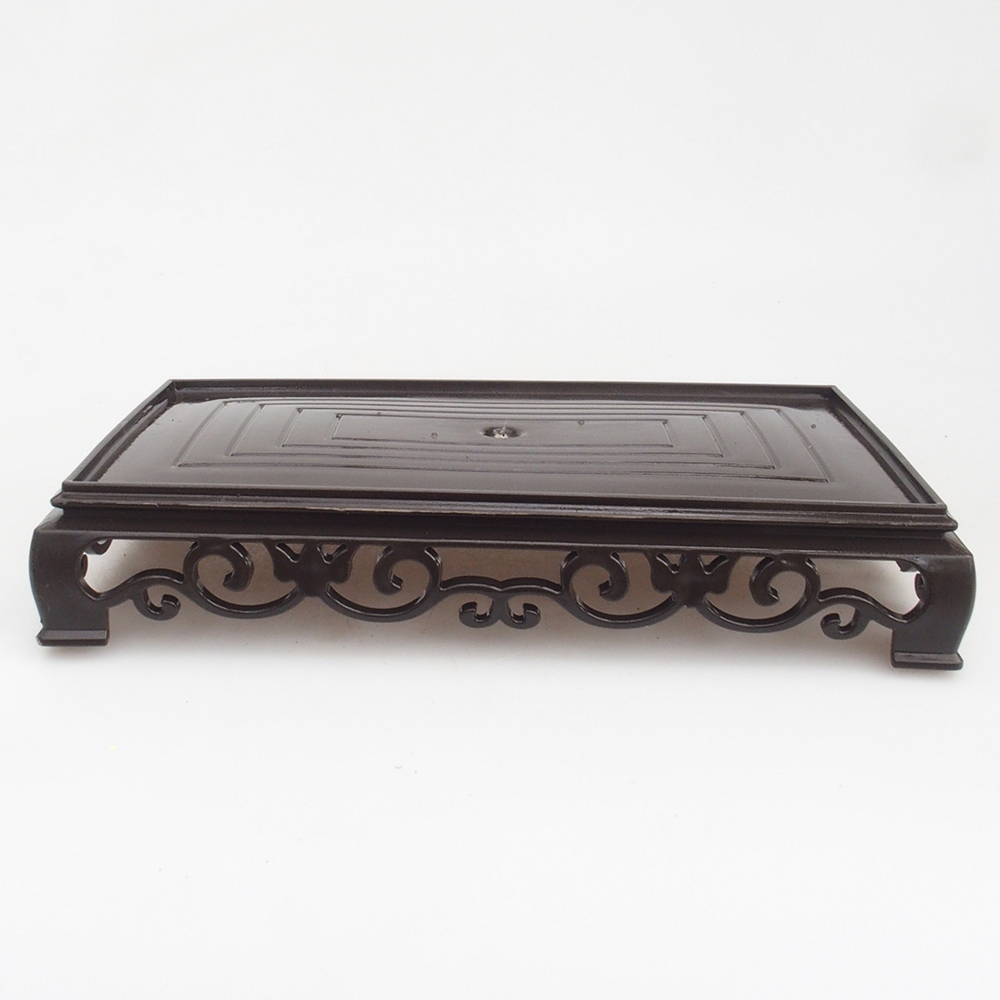 Bonsai asztal műanyag téglalap 22 x 14 x 4 cm, fekete