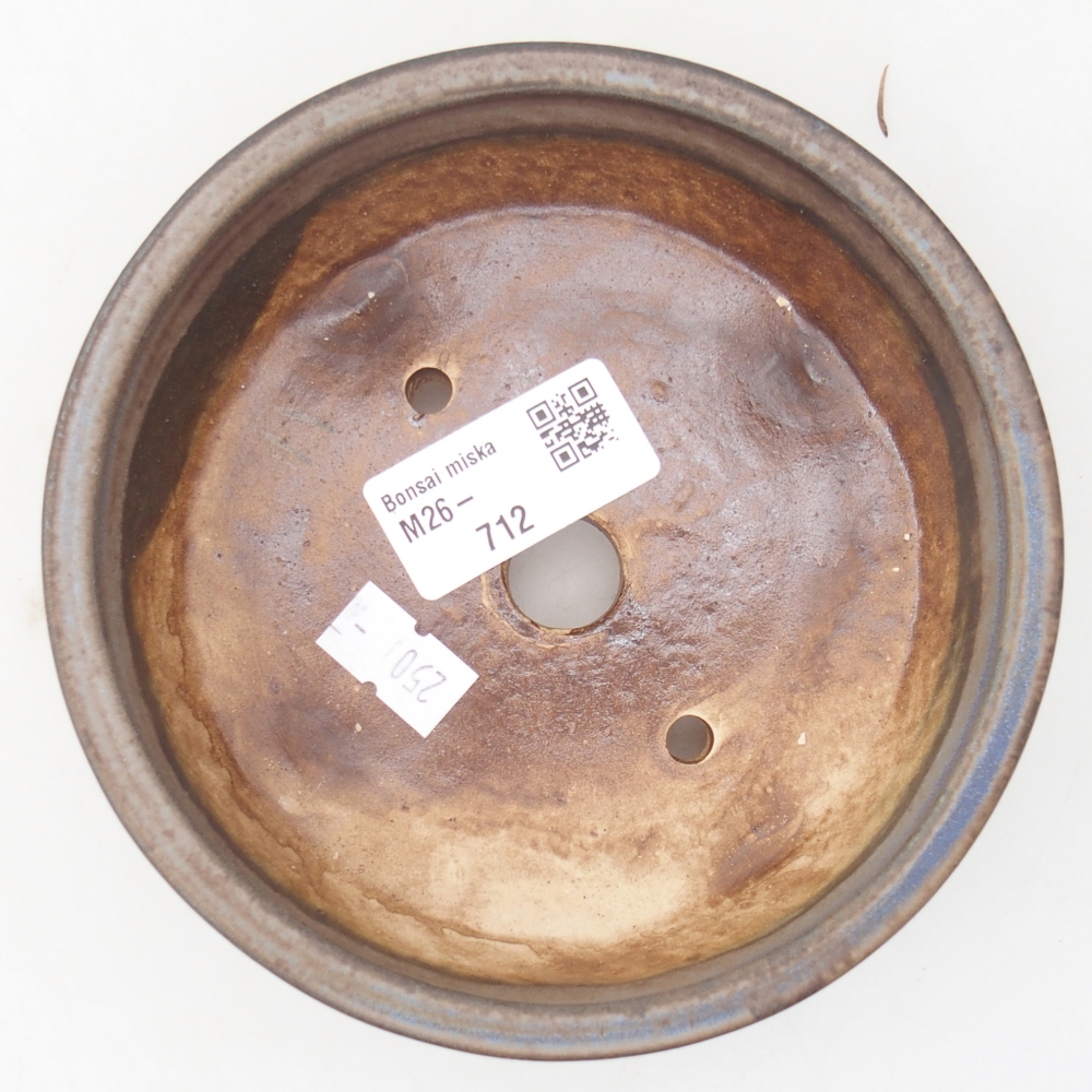 kerámia bonsai tál 13,5 x 13,5 x 4 cm, kék színű
