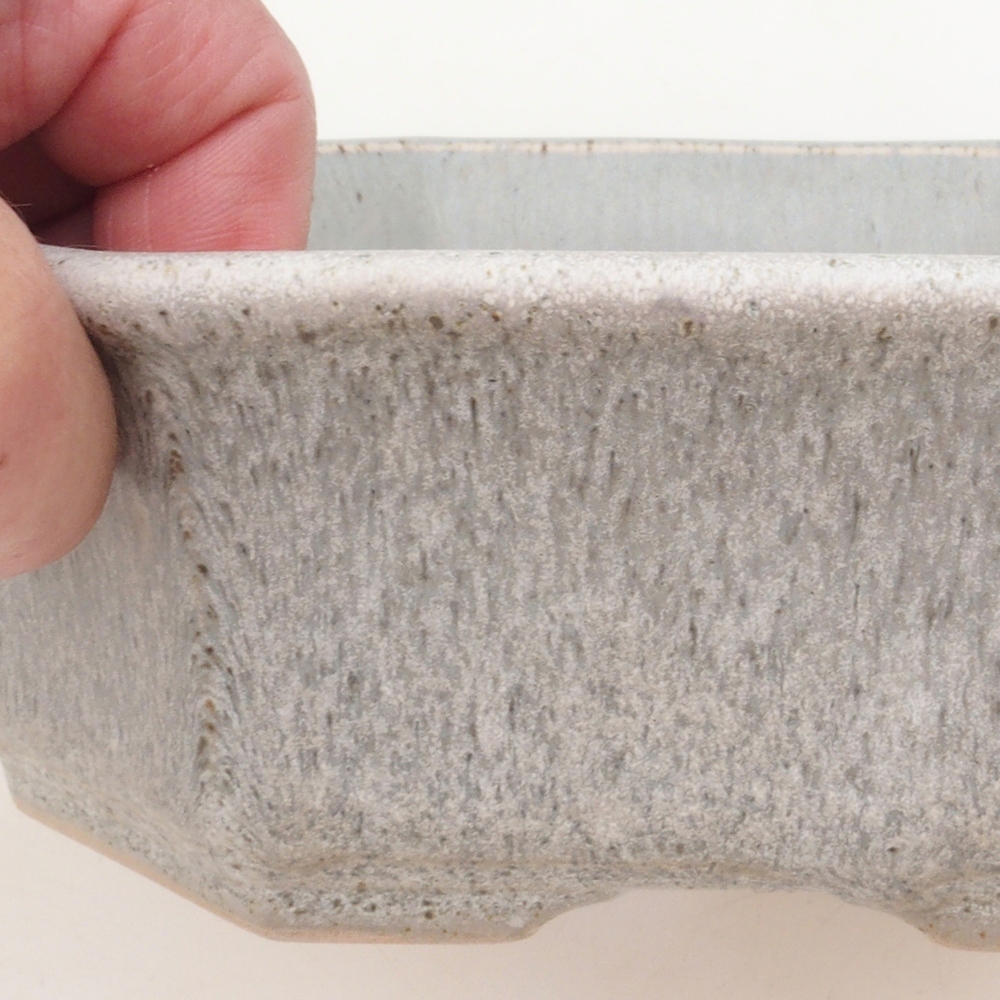 Bonsai tál H14 - 17,5 x 17,5 x 6 - bézs színű