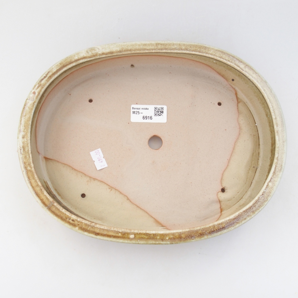 kerámia bonsai tál 27 x 21 x 5 cm, zöld