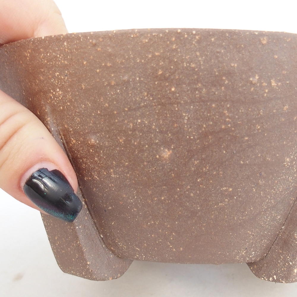 kerámia bonsai tál 13,5 x 13,5 x 6,5 cm, barna