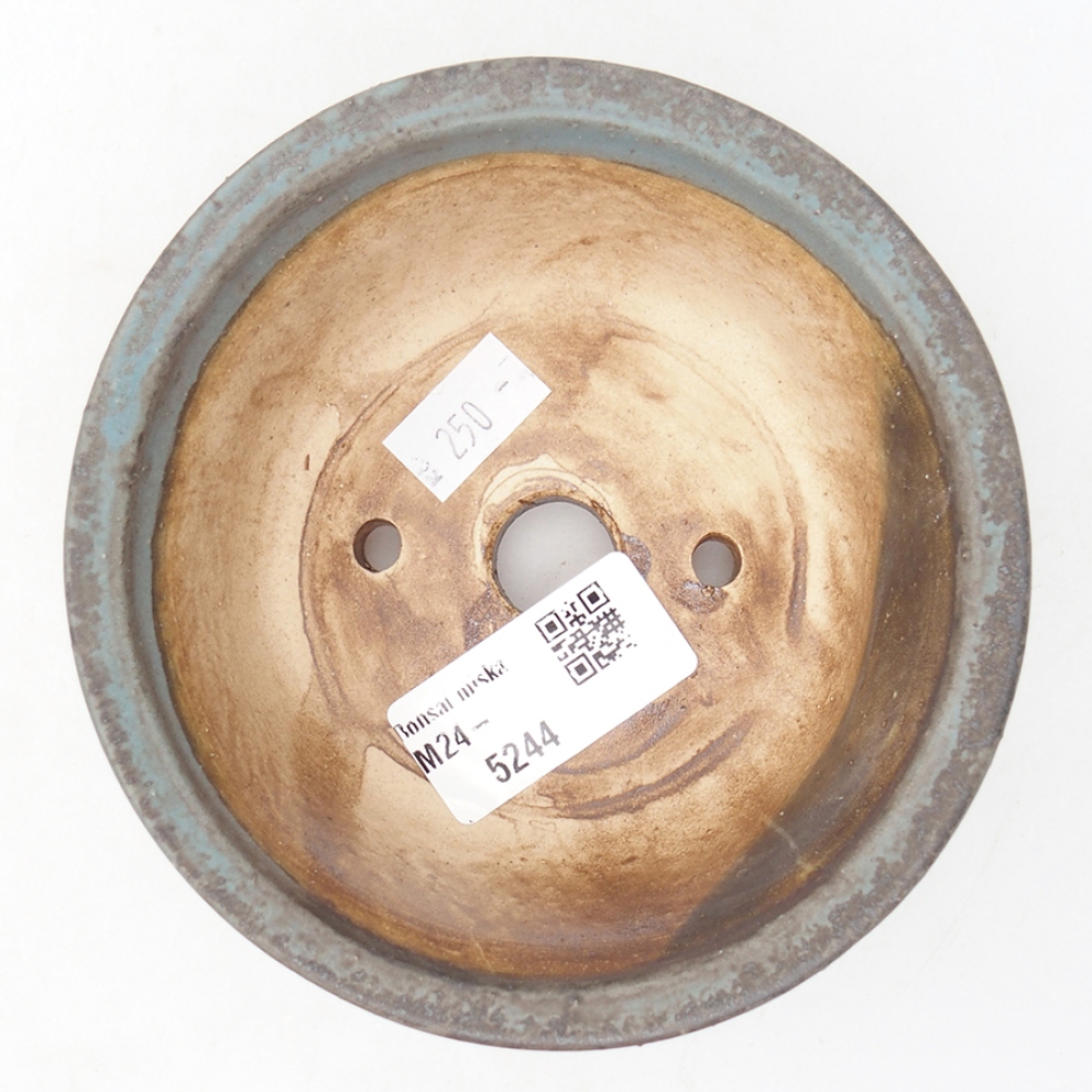 kerámia bonsai tál 11,5 x 11,5 x 5 cm, kék színben