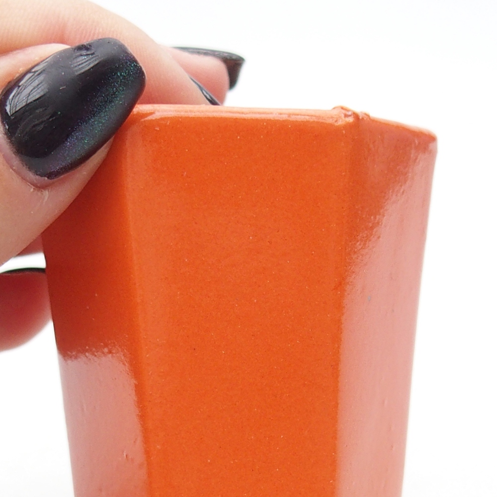 Mini bonsai tál 5 x 4,5 x 6,5 cm, narancssárga