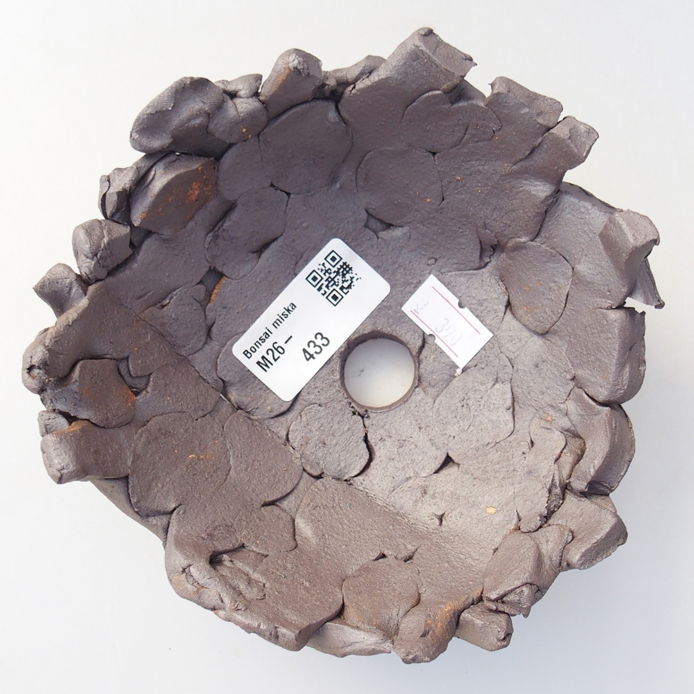 Kerámia kagyló 14,5 x 13,5 x 6 cm , fémes színű