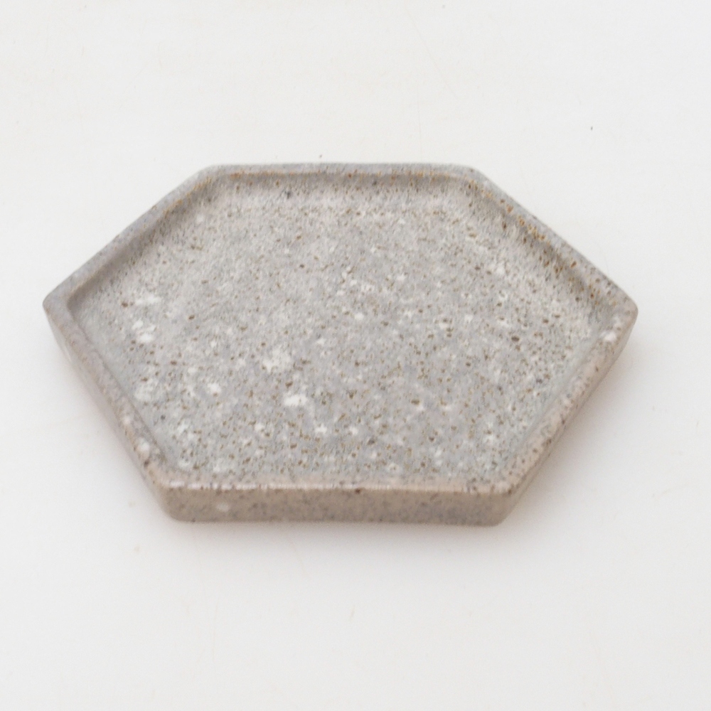 Bonsai hatszög D3 - 11 x 9,5 x 1 cm - bézs színű