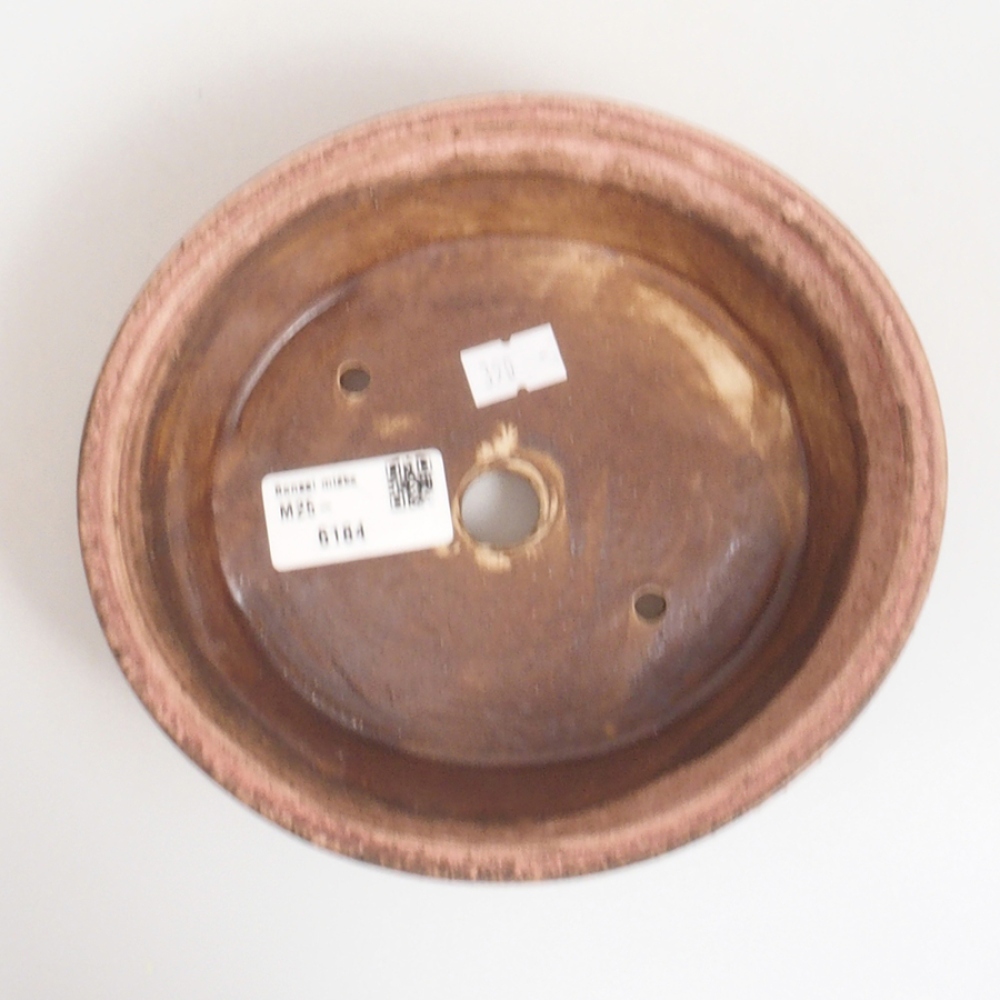 kerámia bonsai tál 10 x 8,5 x 4 cm, barna