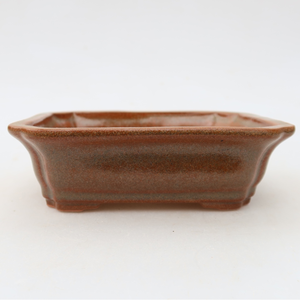 kerámia bonsai tál 13 x 10 x 4 cm, barna