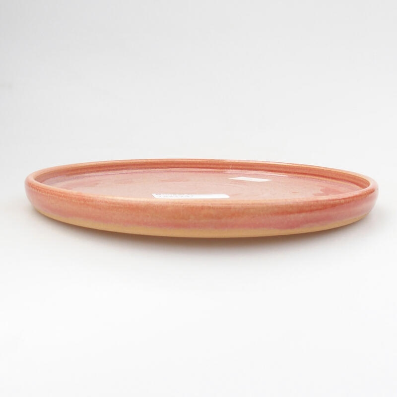 KÉZZEL FONOTT BONSAI TÁL - 18 X 18 X 1,5 CM , NARANCSSÁRGA SZÍNBEN