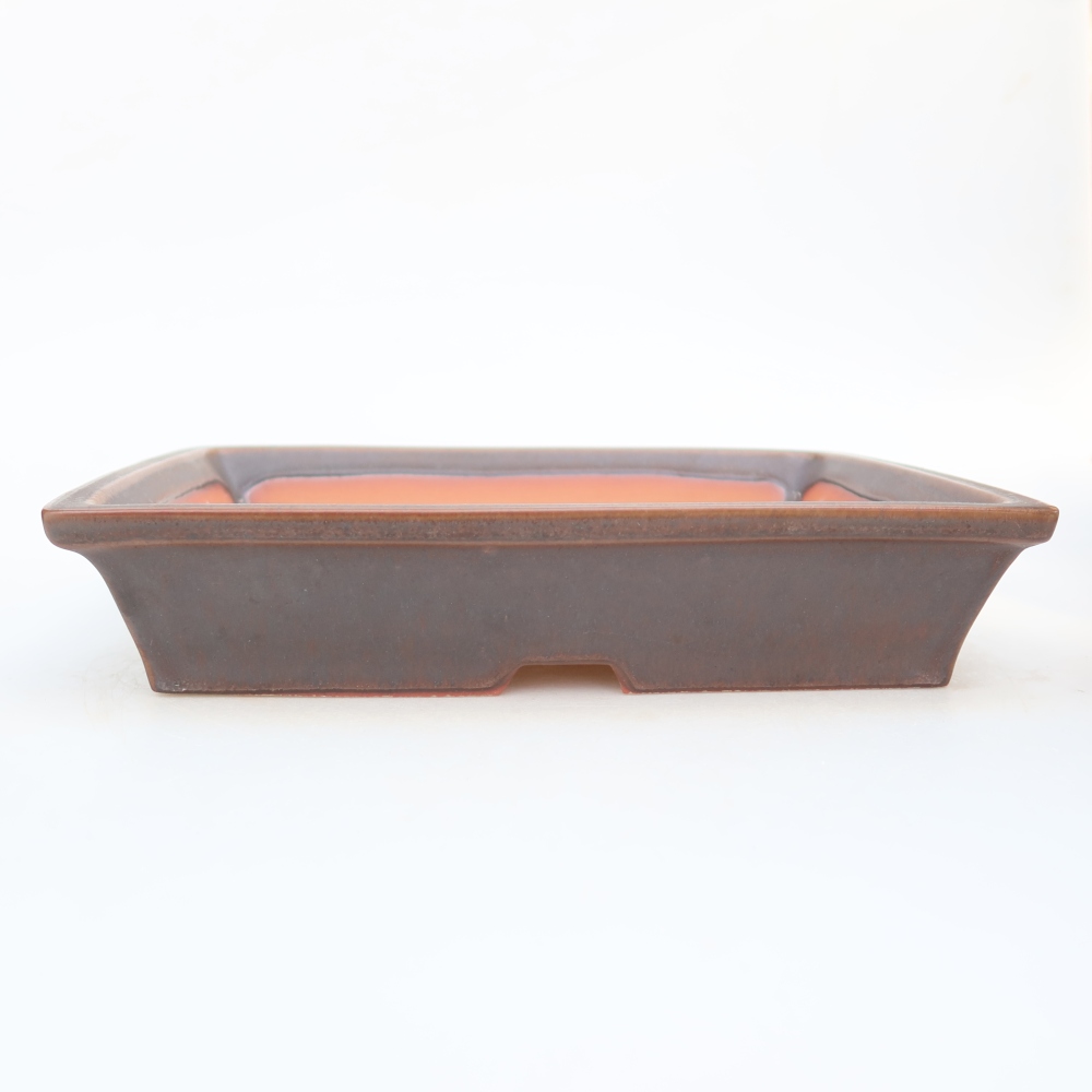 Kerámia tál  26 x 20 x 5 cm, barna színű