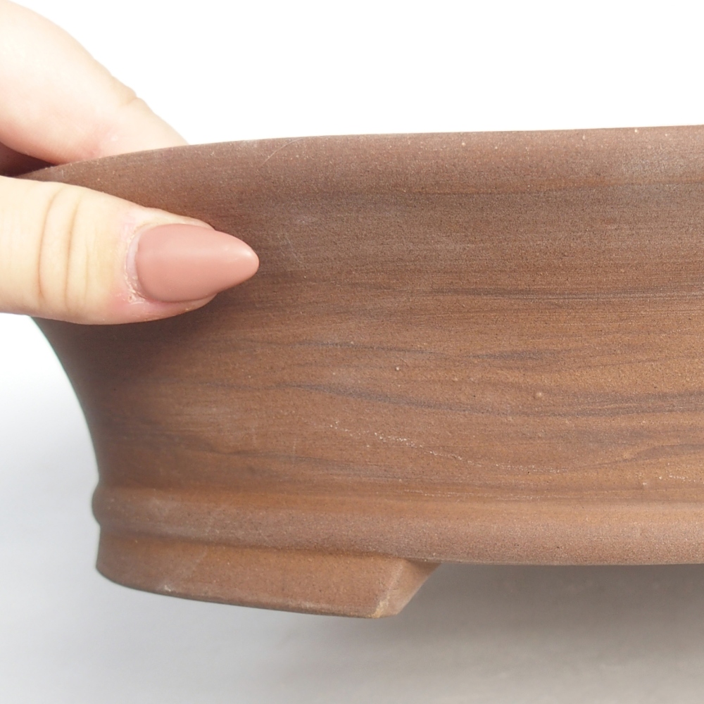 kerámia bonsai tál 32 x 29 x 7 cm, barna