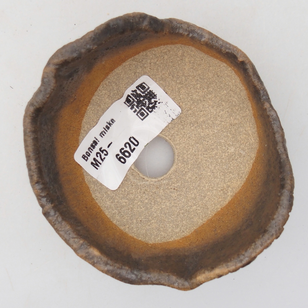 Kerámia kagyló 8,5 x 8,5 x 7 cm , barna színű