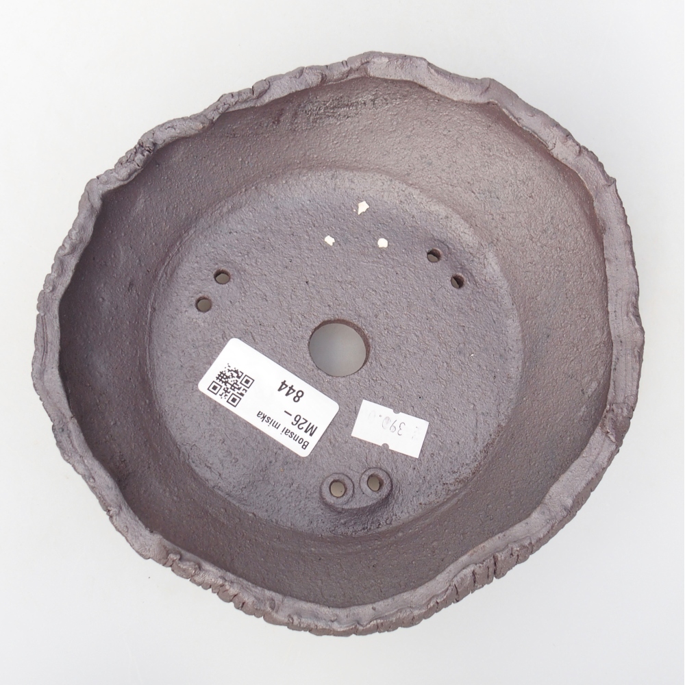 Kerámia bonsai tál 17 x 16 x 6 cm, fém színben