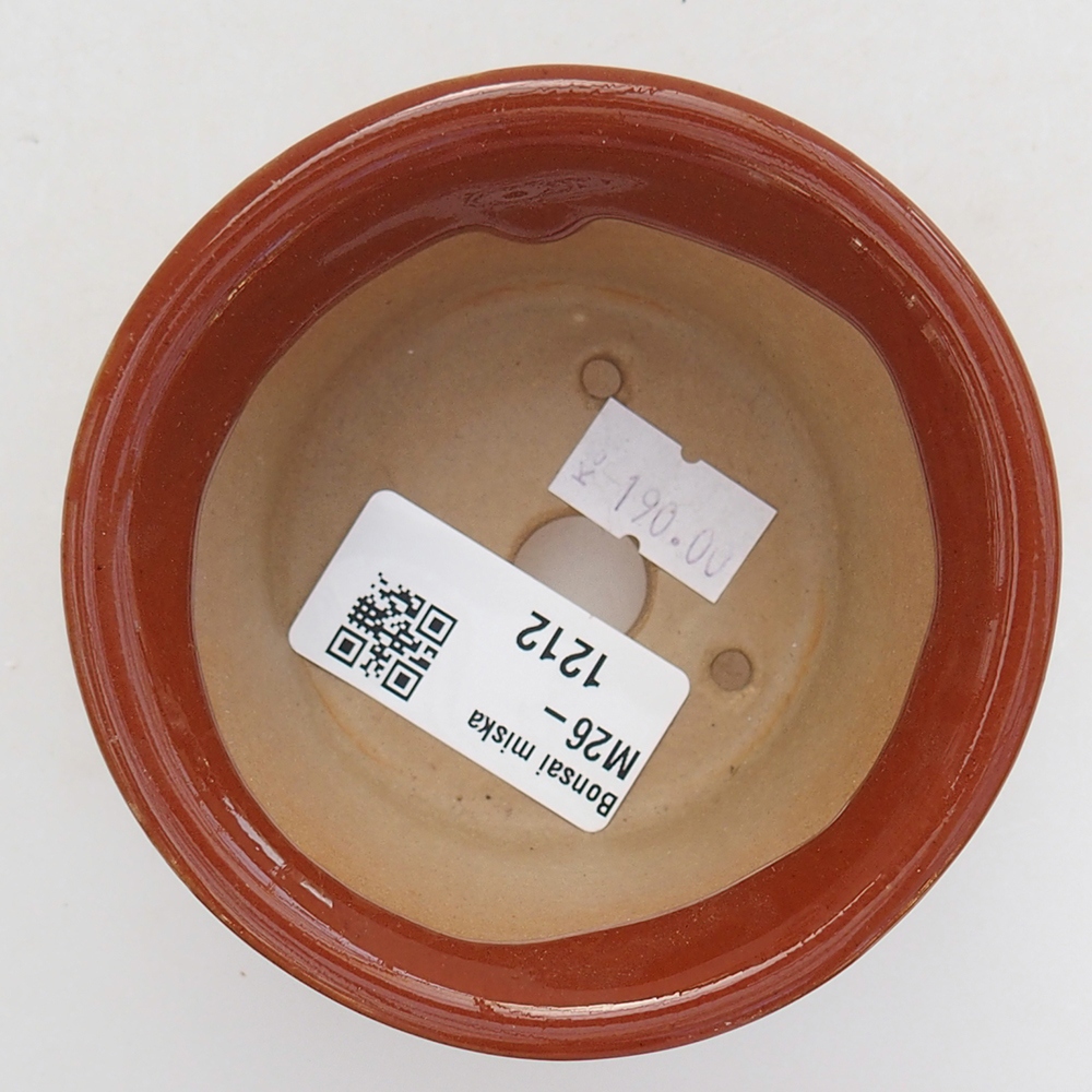 kerámia bonsai tál 9 x 9 x 5 cm, barna