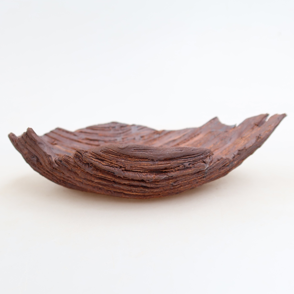 Kerámia héj  21 x 15 x 5,5 cm, barna színű