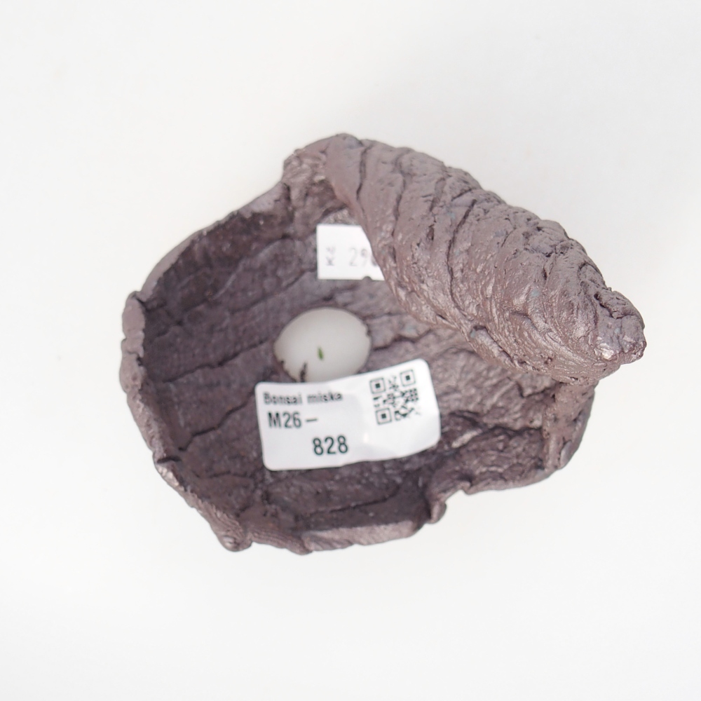 Kerámia kagyló 8 x 8 x 12 cm , fémes színű