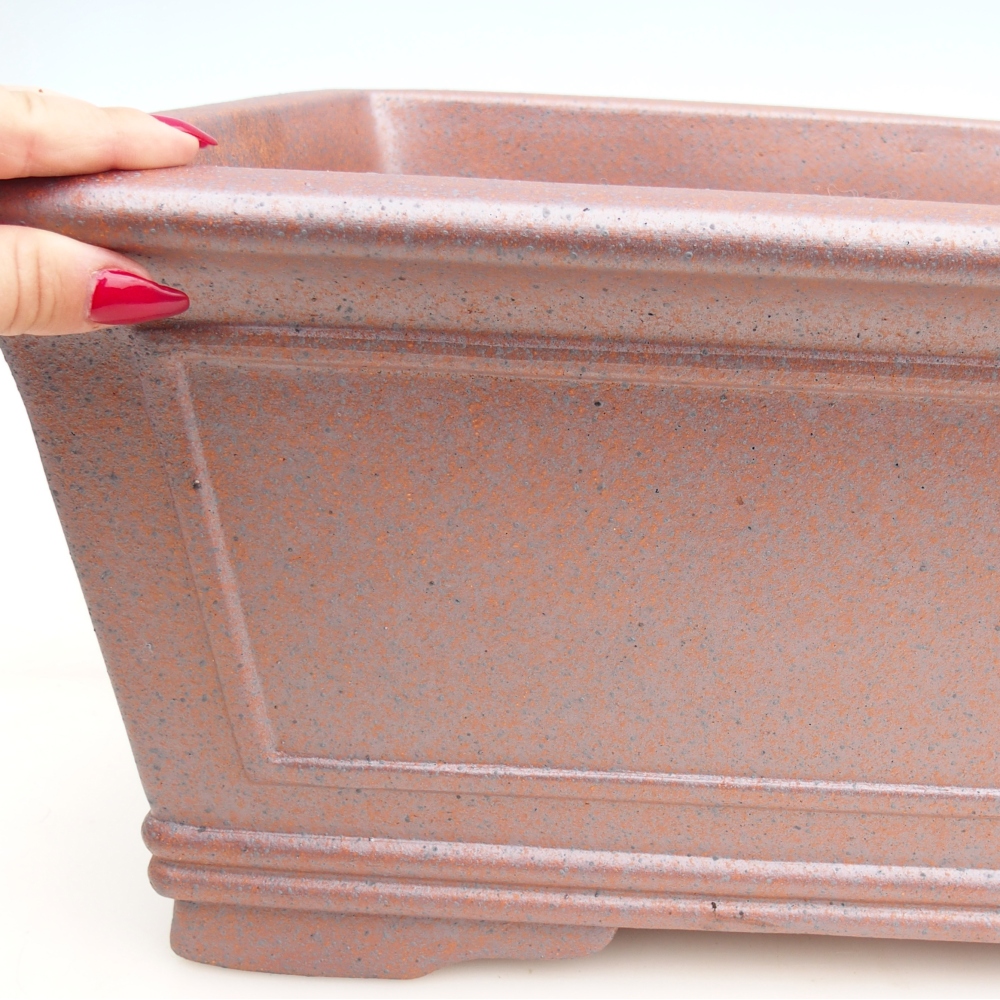 kerámia bonsai tál 52 x 37 x 20 cm , fém színű - CSAK SZEMÉLYES ELSZÁLLÍTÁS vagy raklapos szállítás