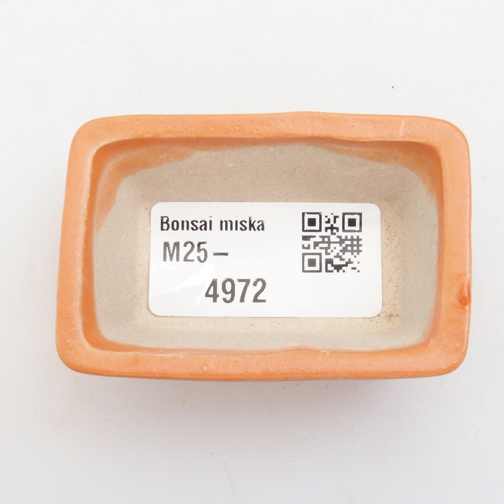 Mini bonsai tál 6 x 4 x 2,5 cm, narancssárga