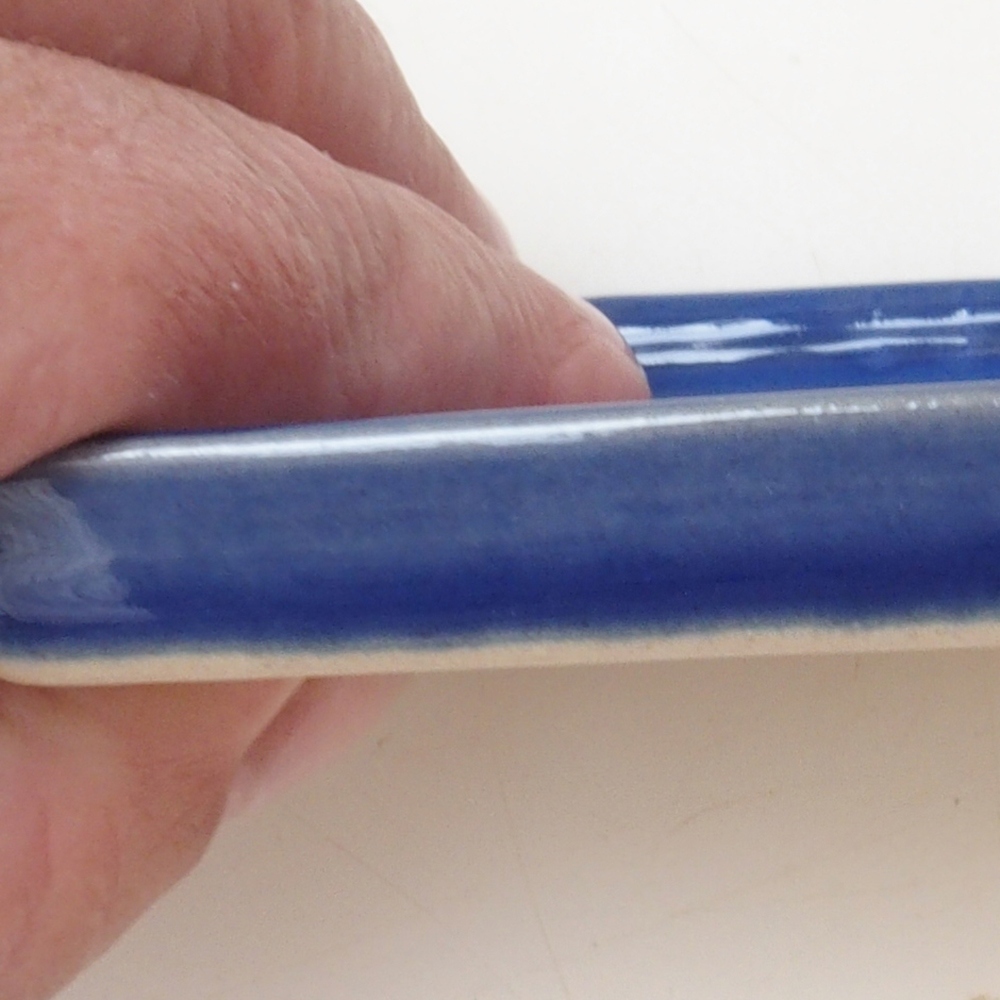 Bonsai cserép négyzet alakú S - 8 x 8 x 1 cm - kék