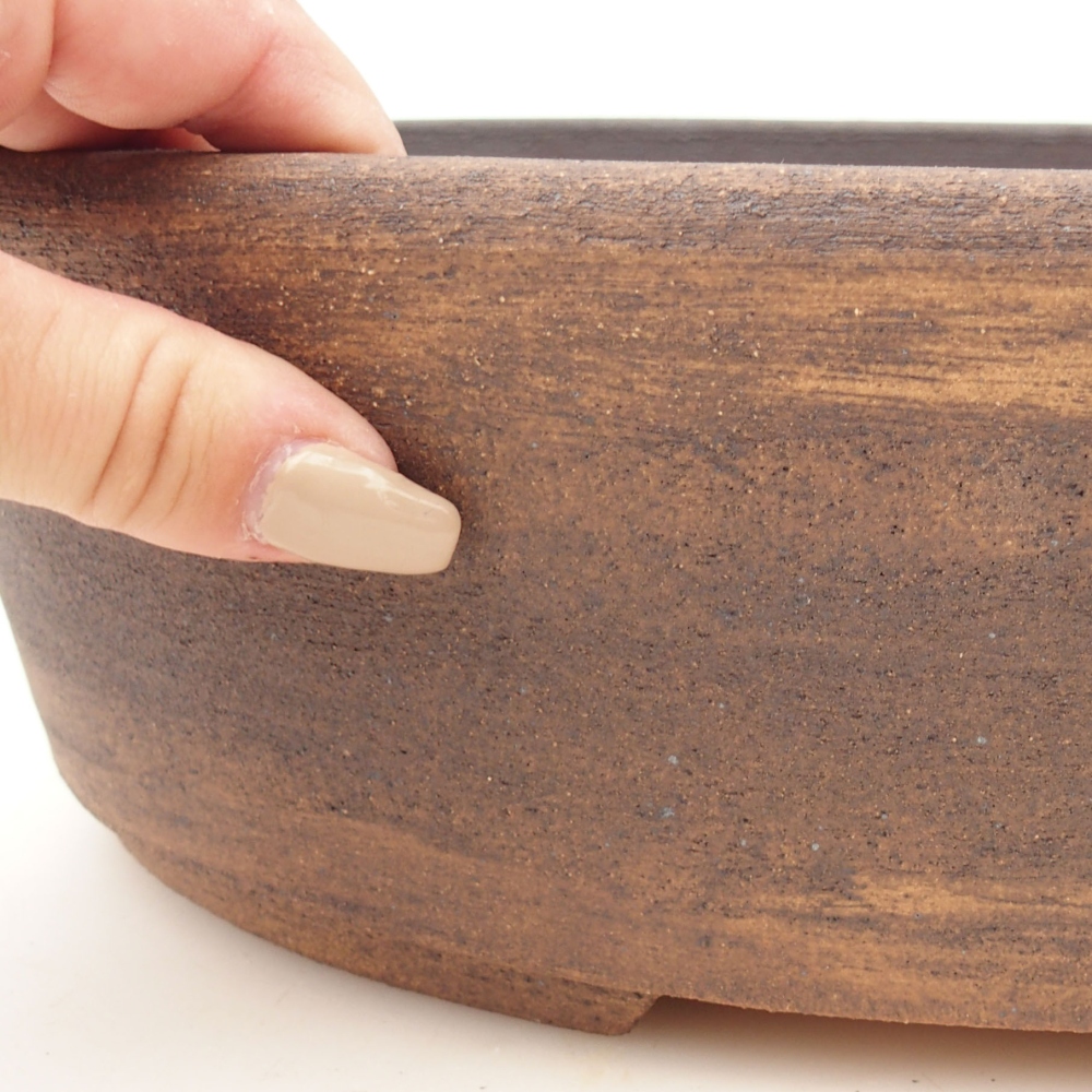 Bonsai tál 32 x 25,5 x 9,5 cm , színe barna