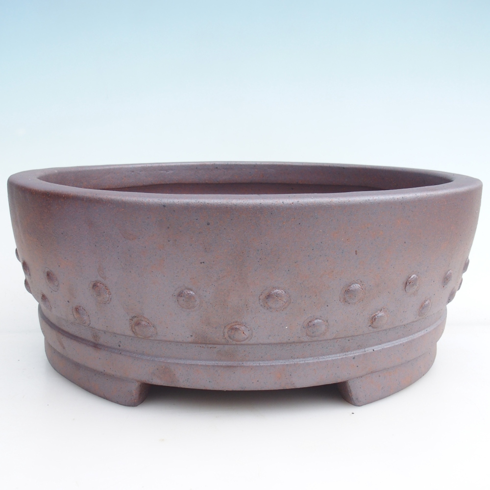 Kerámia bonsai tál 31,5 x 31,5 x 12 cm, fém színben