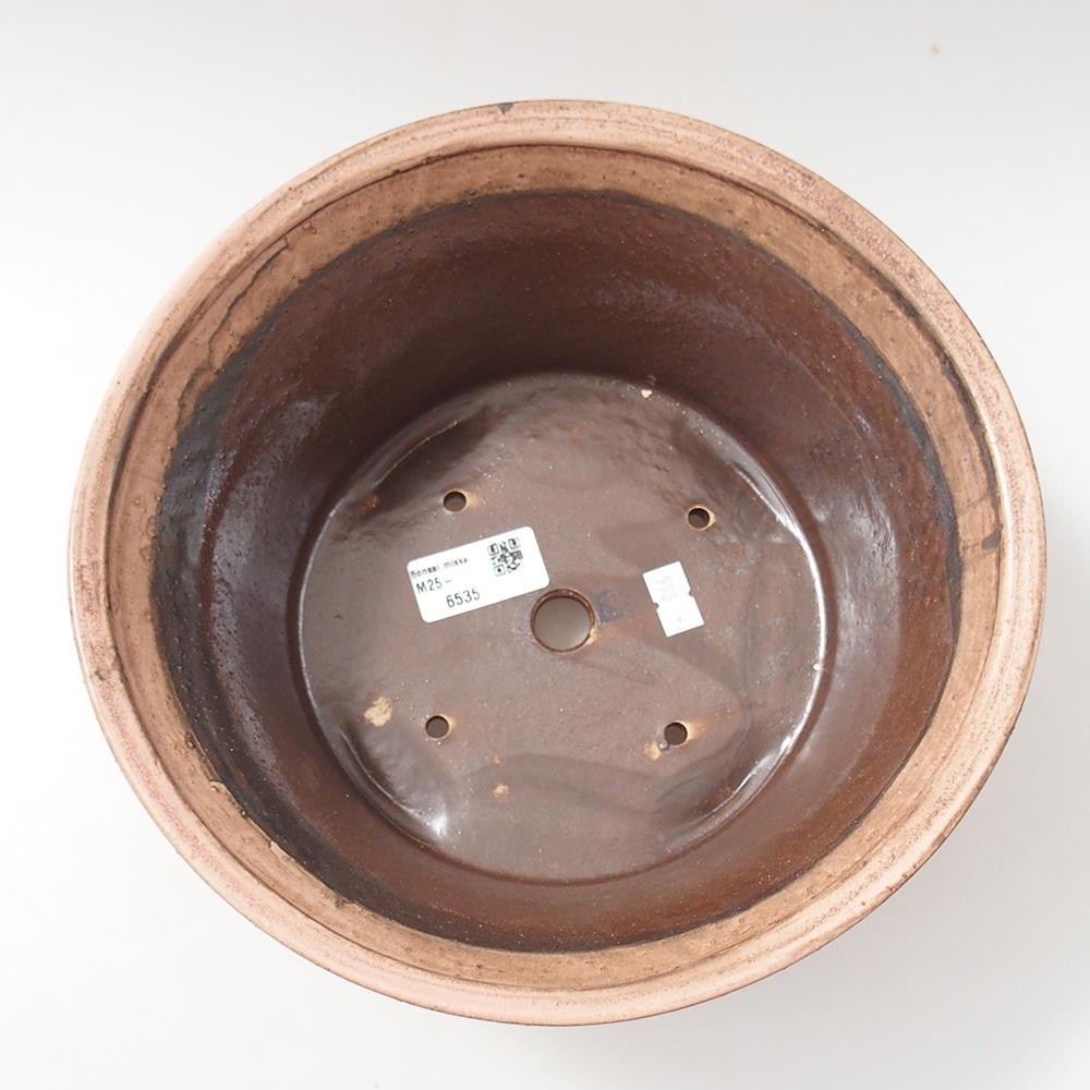 kerámia bonsai tál 24 x 24 x 11,5 cm, rózsaszínű