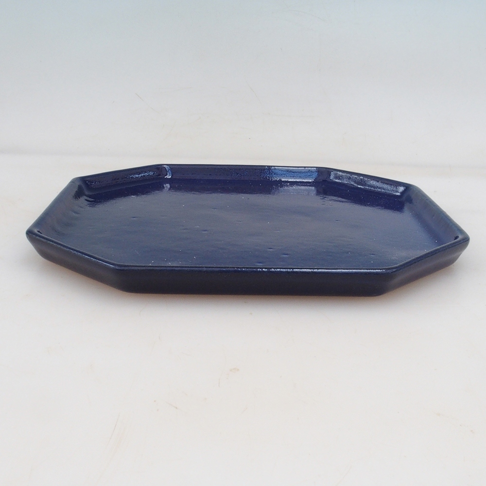 Kerámia tál H14 - 18 x 18 x 1 cm - kék