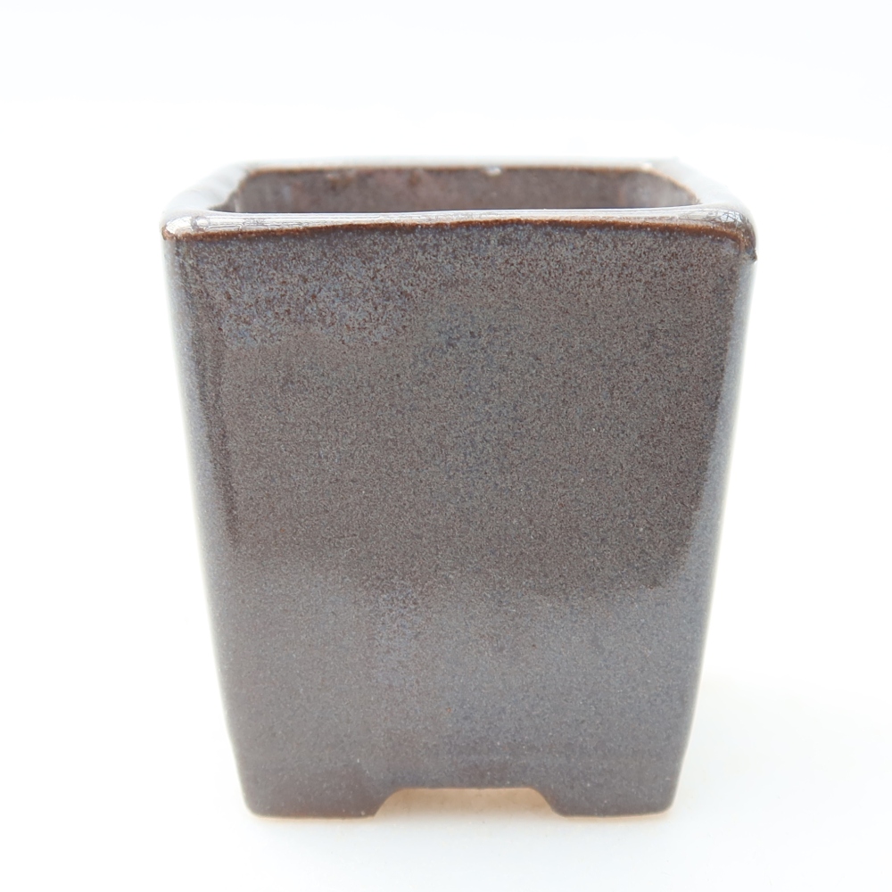 Kerámia bonsai-tál 4,5 × 4,5 × 5 cm, szín: szürke