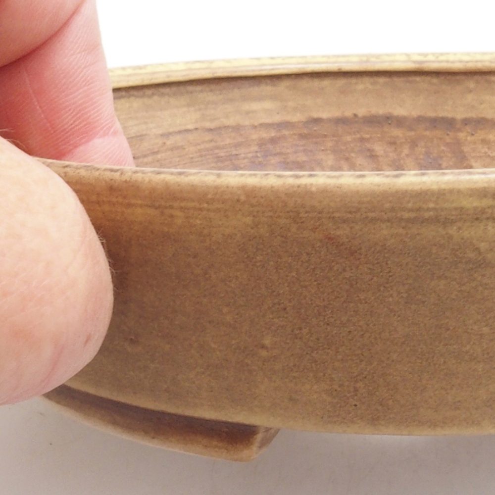 kerámia bonsai tál 10 x 8,5 x 4 cm, barna