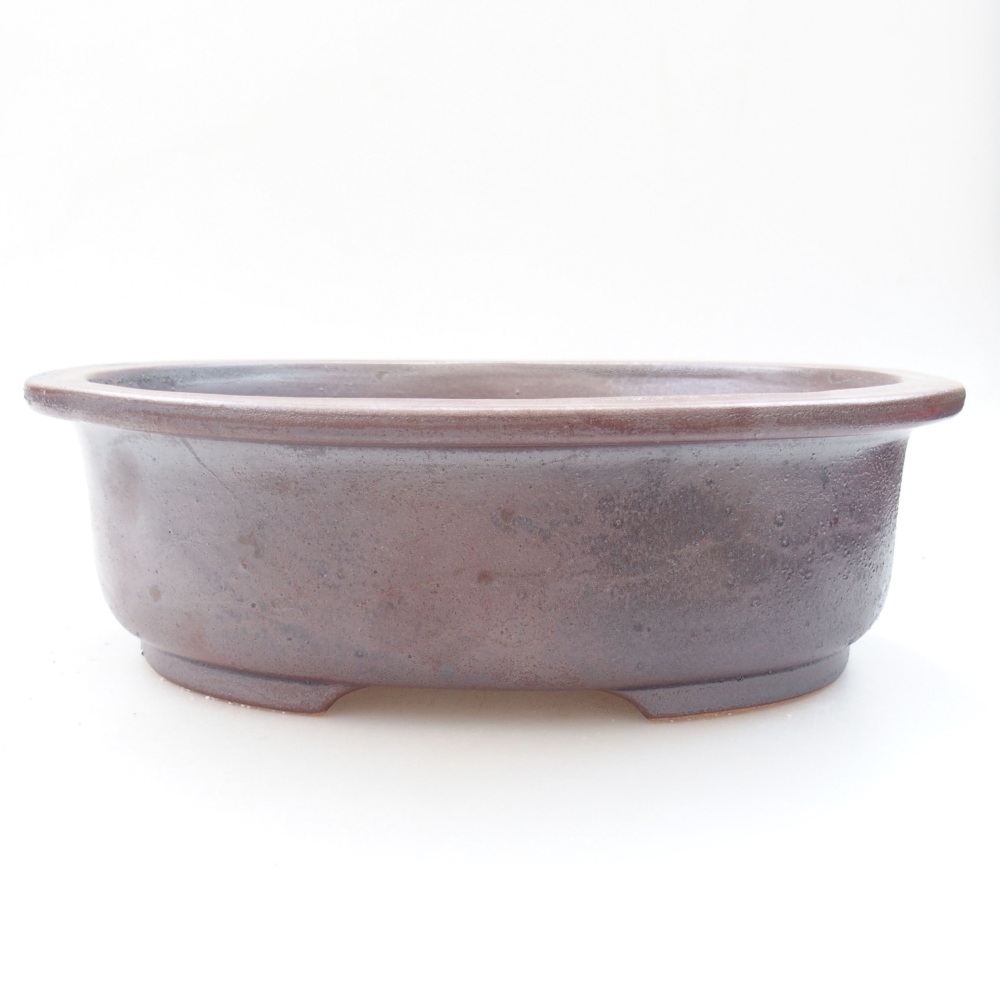 kerámia bonsai tál 26 x 22 x 8 cm, barna