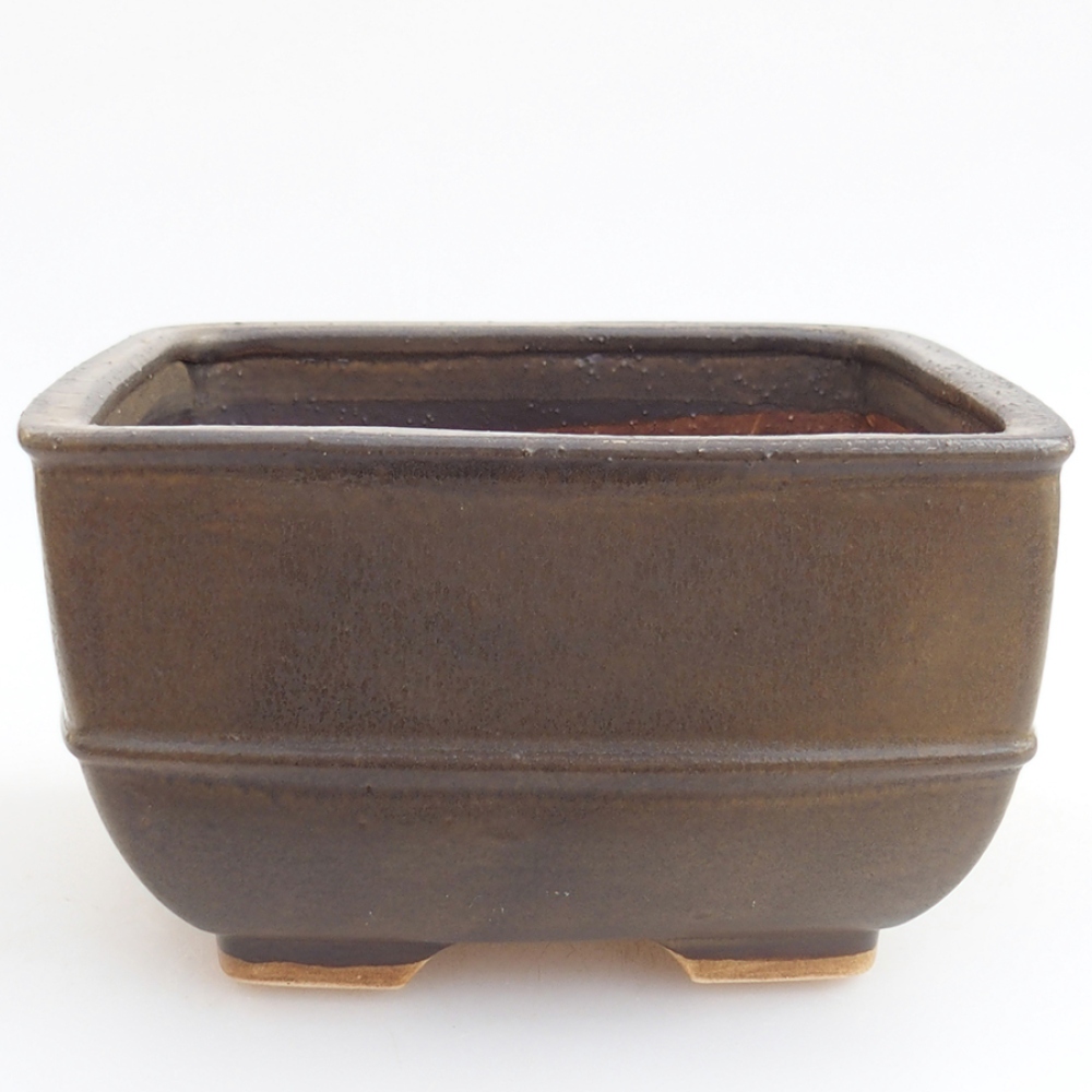 kerámia bonsai tál 10,5 x 10,5 x 7 cm, rózsaszínű