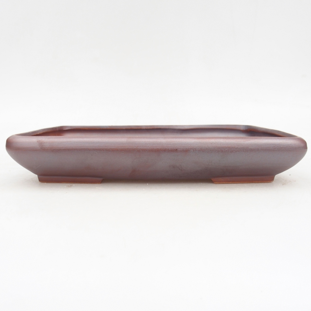 Kerámia bonsai tál 24 x 17,5 x 4 cm, fém színben