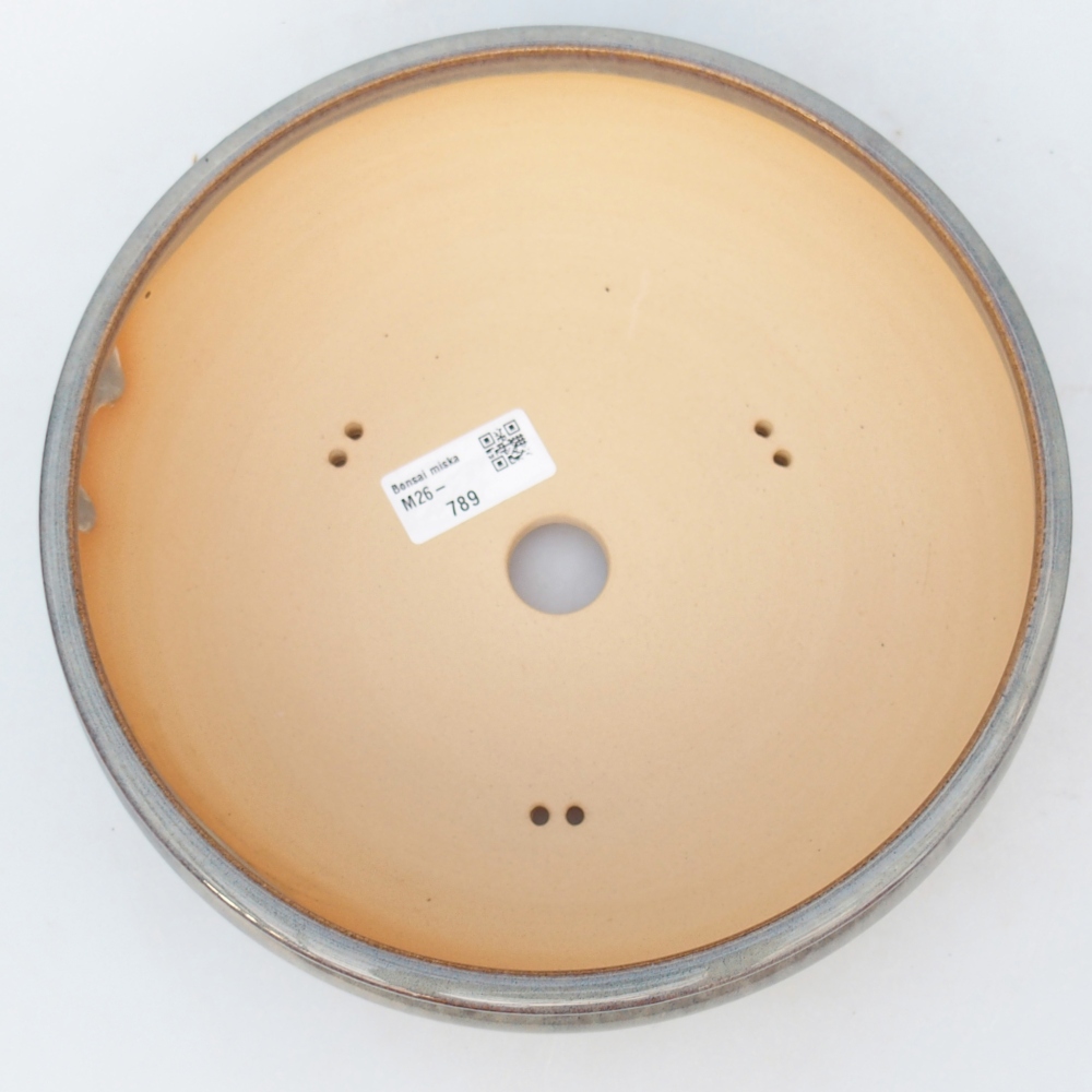 kerámia bonsai tál 22 x 22 x 7,5 cm, szürke