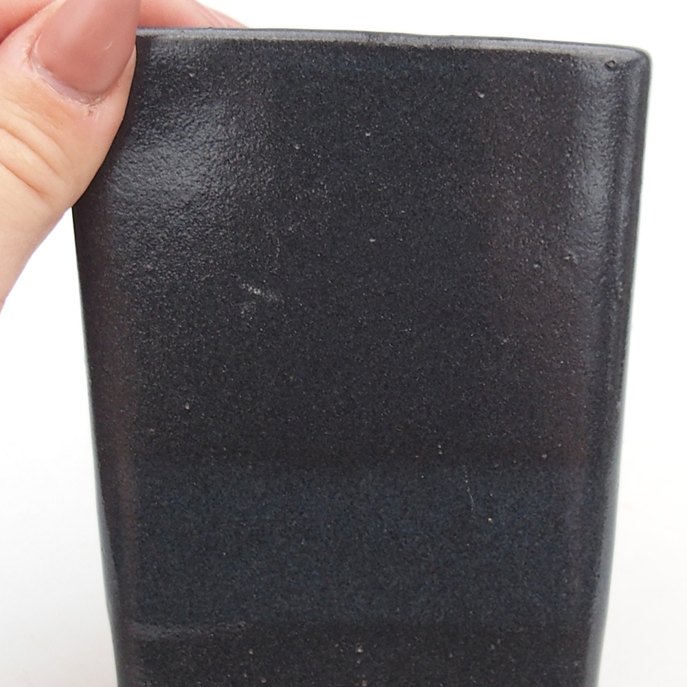 kerámia bonsai tál 8,5 x 8,5 x 11,5 cm, szürke