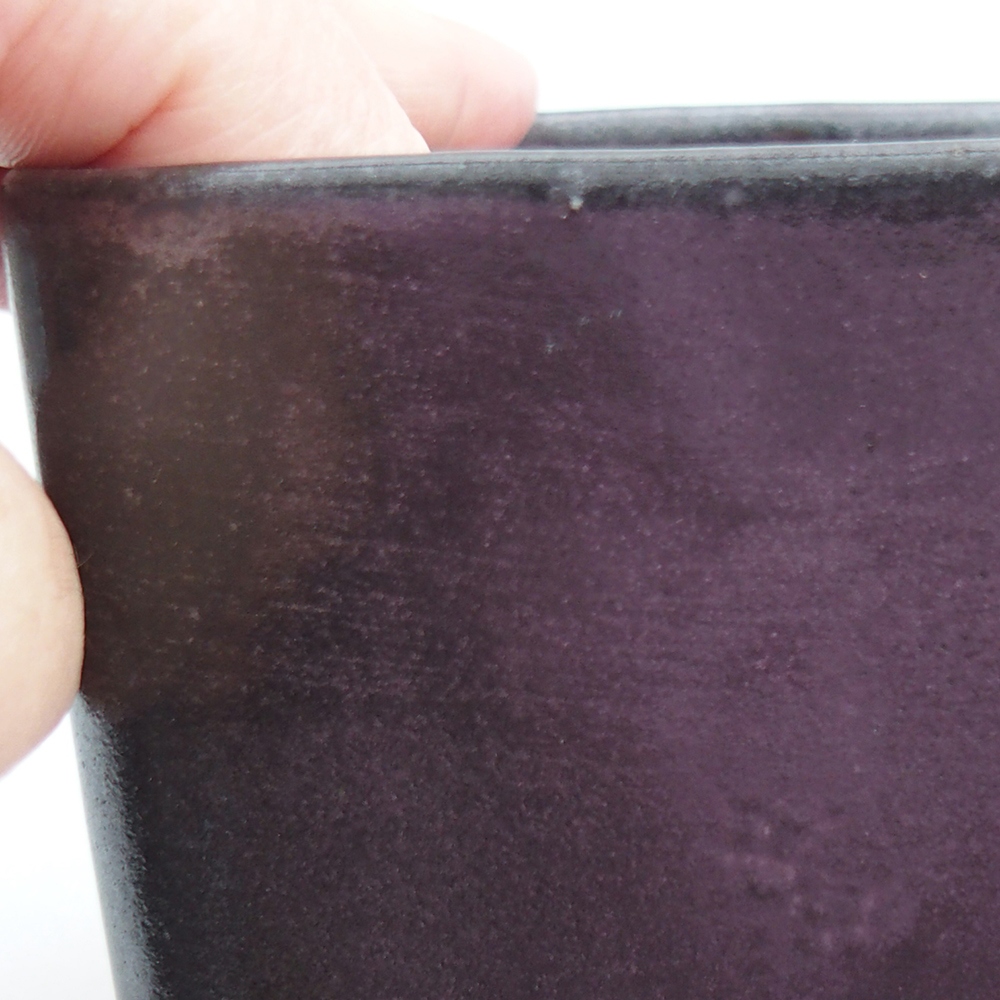 kerámia bonsai tál 10 x 10 x 8 cm, zöld