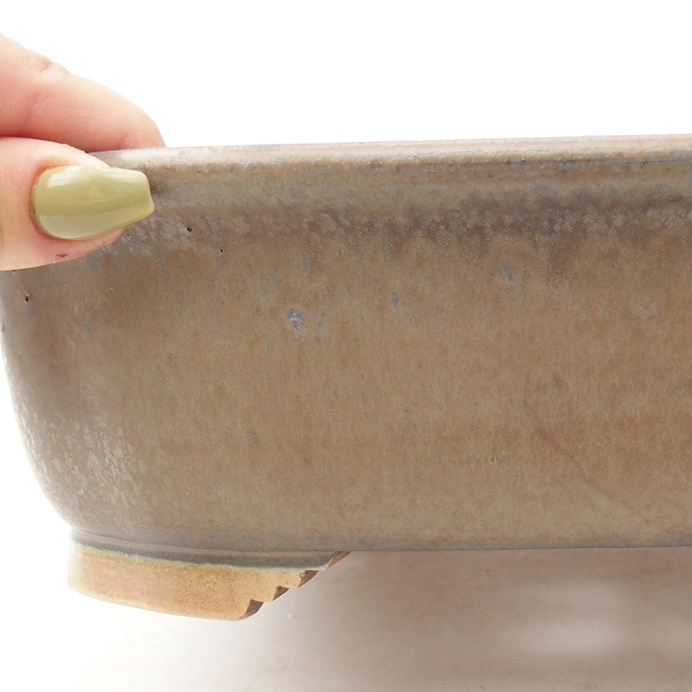 kerámia bonsai tál 24 x 21 x 7,5 cm, kék színben