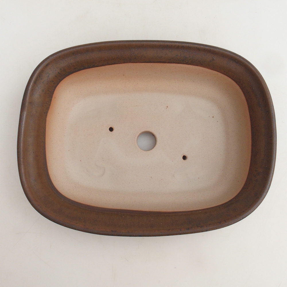 Bonsai tál H25 - 23 x 17 x 5,5 cm. - barna