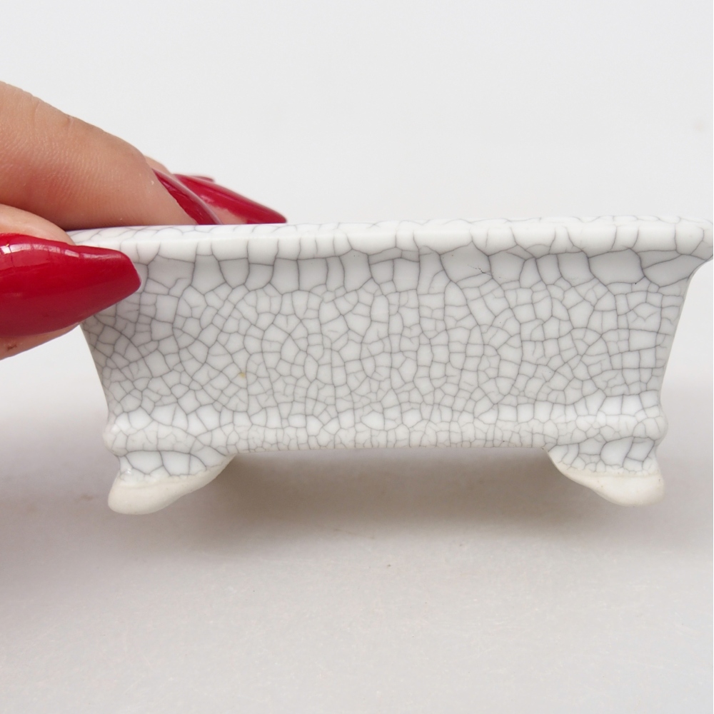 Mini bonsai tál 8 x 6,5 x 3,5 cm, raku színben