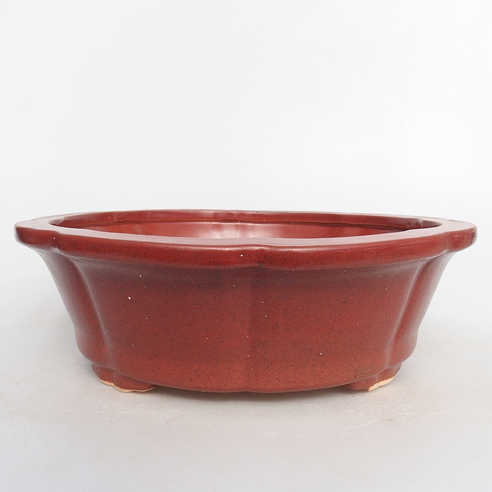 kerámia bonsai tál 26 x 26 x 8 cm, rózsaszínű